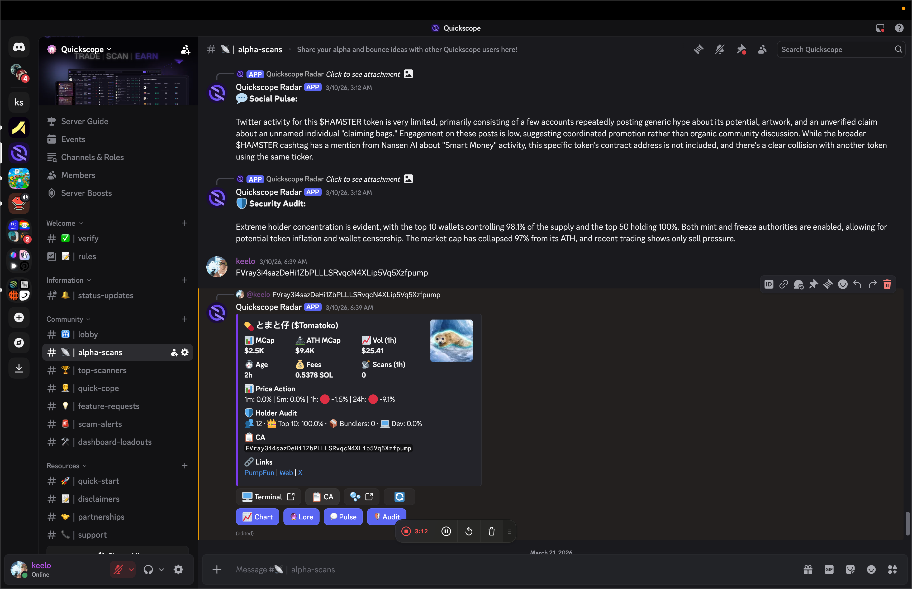 Discord Scan Bot — AI report format 1