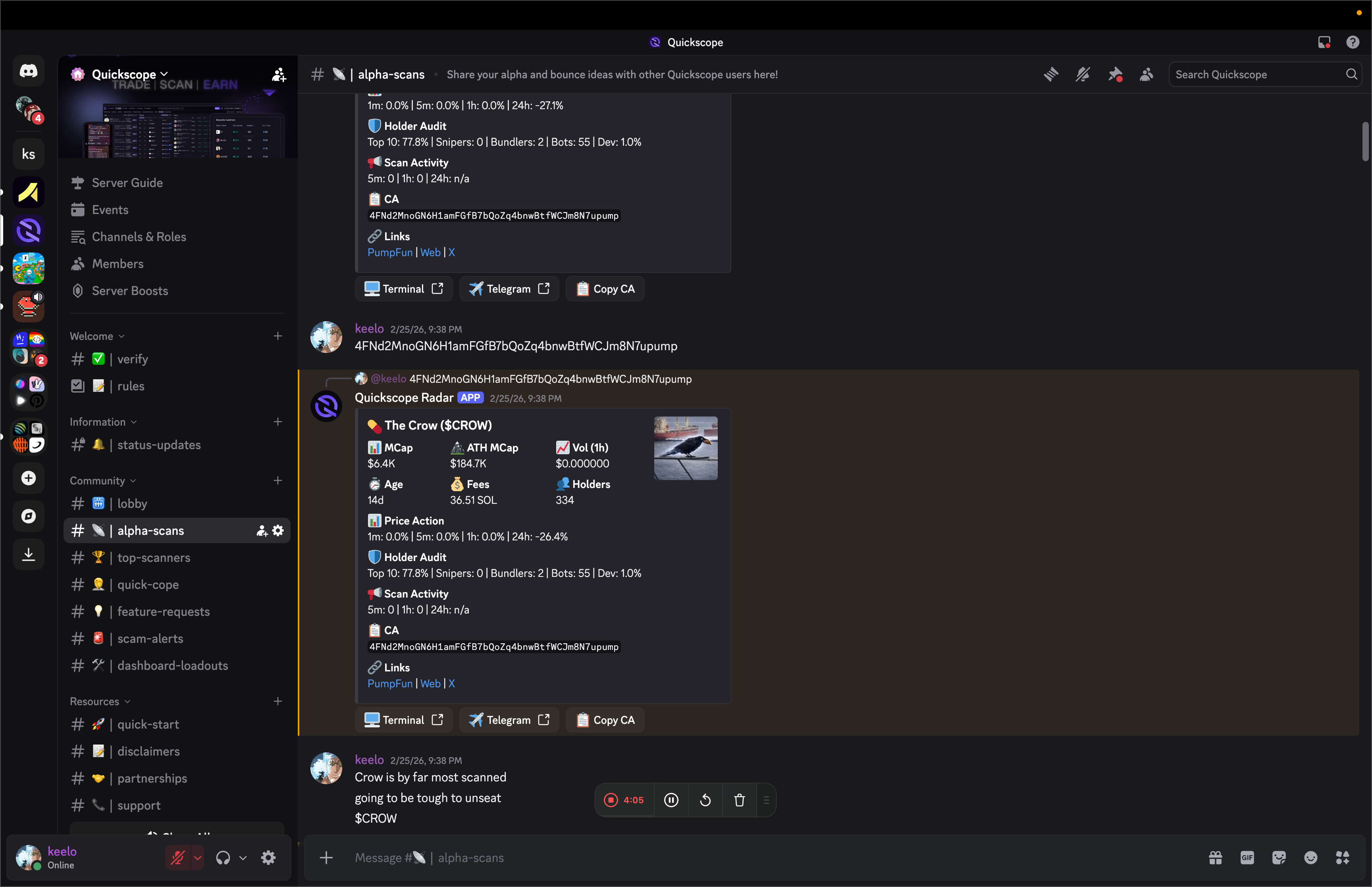 Discord Scan Bot — Token detail 2
